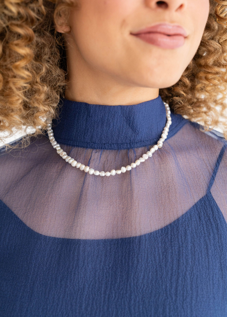 Susan Shaw 24K Gold-Plated Piper Pearl Adjustable Necklace