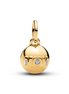 Pandora Moments 14K Gold-Plated Openable "Mom" Ball Dangle Charm