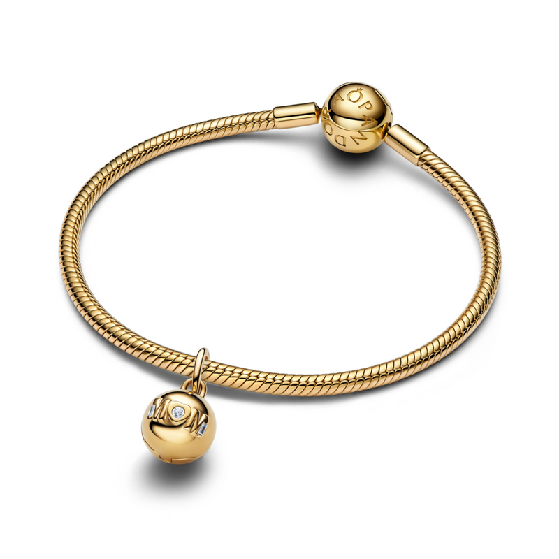 Pandora Moments 14K Gold-Plated Openable 