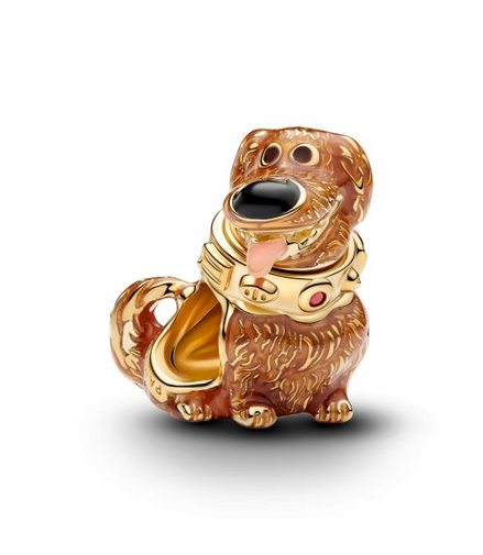 Pandora X Disney 14K Gold-Plated Up "Pixar" Dug Charm