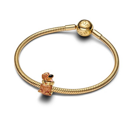 Pandora X Disney 14K Gold-Plated Up "Pixar" Dug Charm