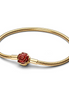 Pandora X Disney 14K Gold-Plated Beauty and the Beast Enchanted Rose Clasp Snake Chain Bracelet Size 19