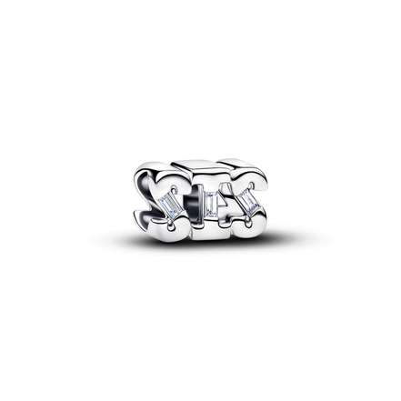 Pandora Moments Silver "SIS" Charm
