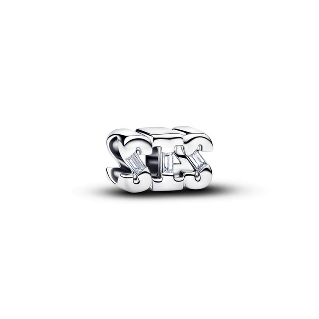 Pandora Moments Silver "SIS" Charm