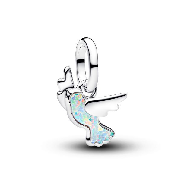 Pandora Me/Moments Silver White Dove Mini Dangle Charm