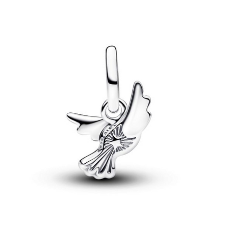 Pandora Me/Moments Silver White Dove Mini Dangle Charm