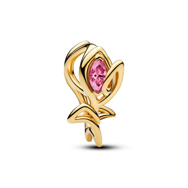 Pandora Moments 14K Gold-Plated Tulip Openwork Charm