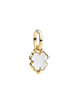 Pandora Me/Moments 14K Gold-Plated White Clover Mini Dangle Charm