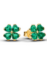 Pandora Green Lucky Clover Stud Earrings