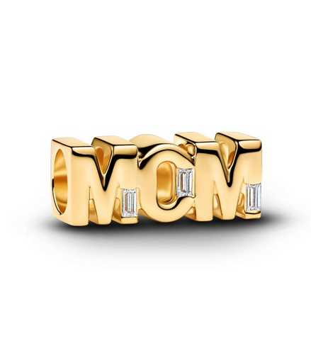 Pandora Moments 14K Gold-Plated  Reversible Mom Charm