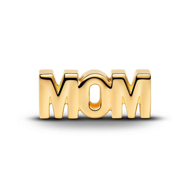 Pandora Moments 14K Gold-Plated  Reversible Mom Charm