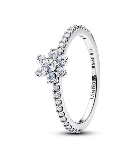 Pandora Sparkling Flower Ring Size 7