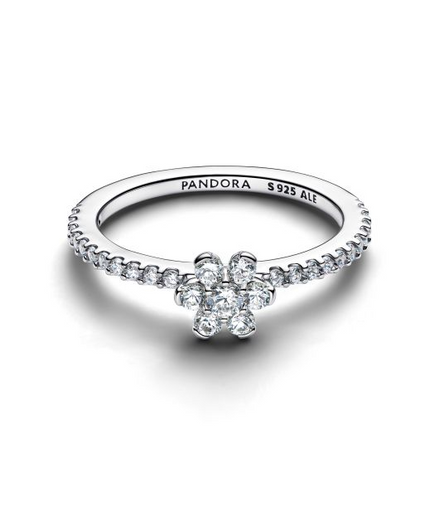 Pandora Sparkling Flower Ring Size 7