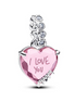 Pandora Moments Silver "I Love You Mom" Dangle Charm