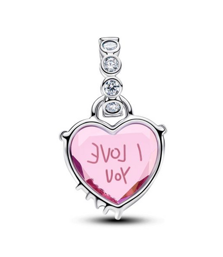 Pandora Moments Silver "I Love You Mom" Dangle Charm