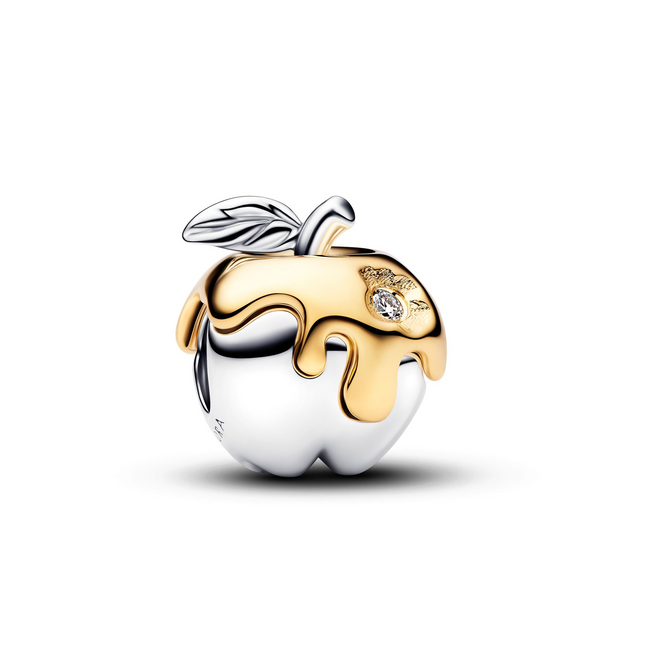 Pandora X Disney 0.012 CTW Lab Created Diamond and Two-Tone Snow White Poison Apple Charm