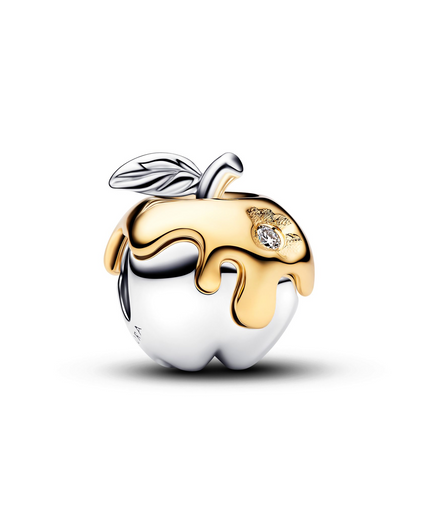 Pandora X Disney 0.012 CTW Lab Created Diamond and Two-Tone Snow White Poison Apple Charm