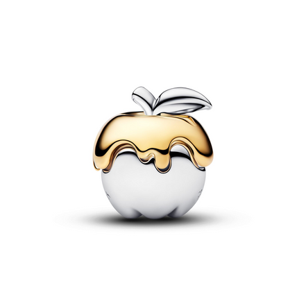 Pandora X Disney 0.012 CTW Lab Created Diamond and Two-Tone Snow White Poison Apple Charm