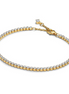 Pandora Timeless 14K Gold-Plated Sparkling Tennis Bracelet Size 18
