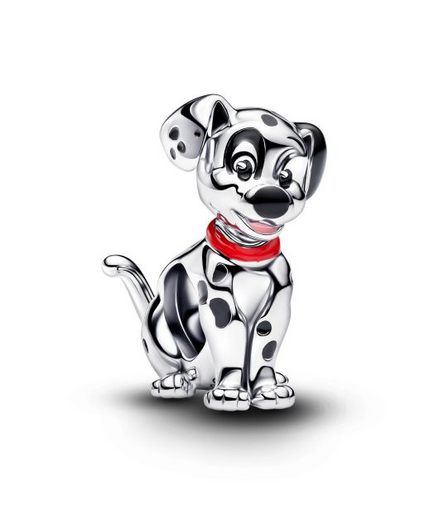 Pandora X Disney 101 Dalmatians" Patch" Silver Charm