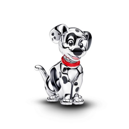 Pandora X Disney 101 Dalmatians" Patch" Silver Charm