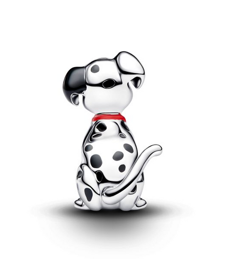 Pandora X Disney 101 Dalmatians" Patch" Silver Charm