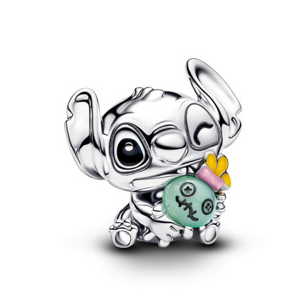 Pandora X Disney Silver Stitch And Scrump Charm