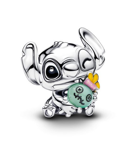 Pandora X Disney Silver Stitch And Scrump Charm