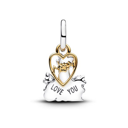 Pandora X Disney Two-Tone Aristocats Duchess And Kittens Dangle Charm