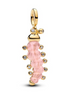Pandora Timeless 14K Gold-Plated Pink Caterpillar Charm