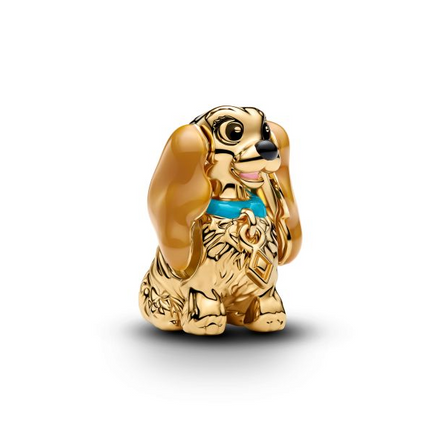 Pandora X Disney 14K Gold-Plated Lady Charm