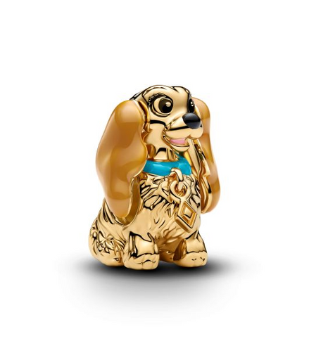Pandora X Disney 14K Gold-Plated Lady Charm