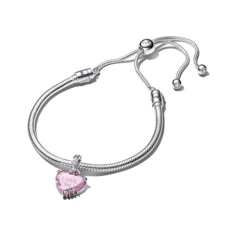 Pandora Moments silver "I Love You Mom" Bracelet Gift Set