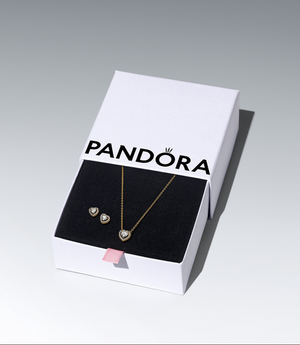 Pandora Timeless 14K Gold-Plated Golden Elevated Jewelry Gift Set