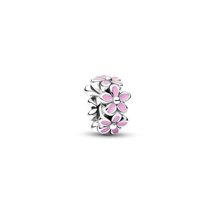 Pandora Moments Silver Pink Daisy Spacer Charm