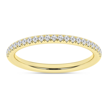 14K Yellow Gold 0.18 CTW Lab Grown Diamond Band