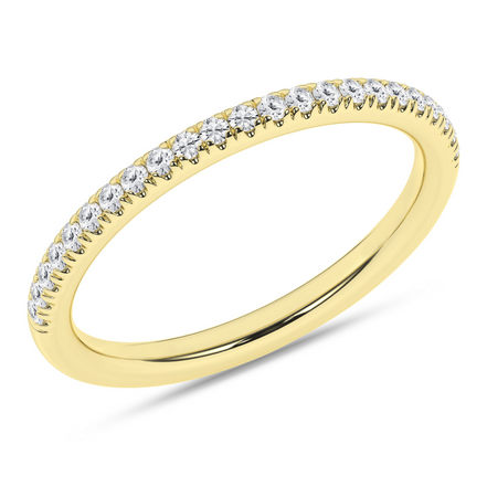 14K Yellow Gold 0.18 CTW Lab Grown Diamond Band