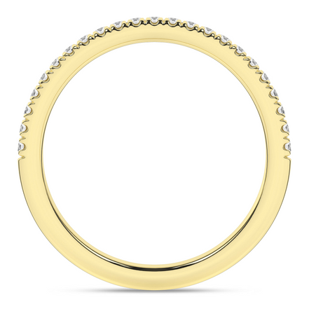 14K Yellow Gold 0.18 CTW Lab Grown Diamond Band