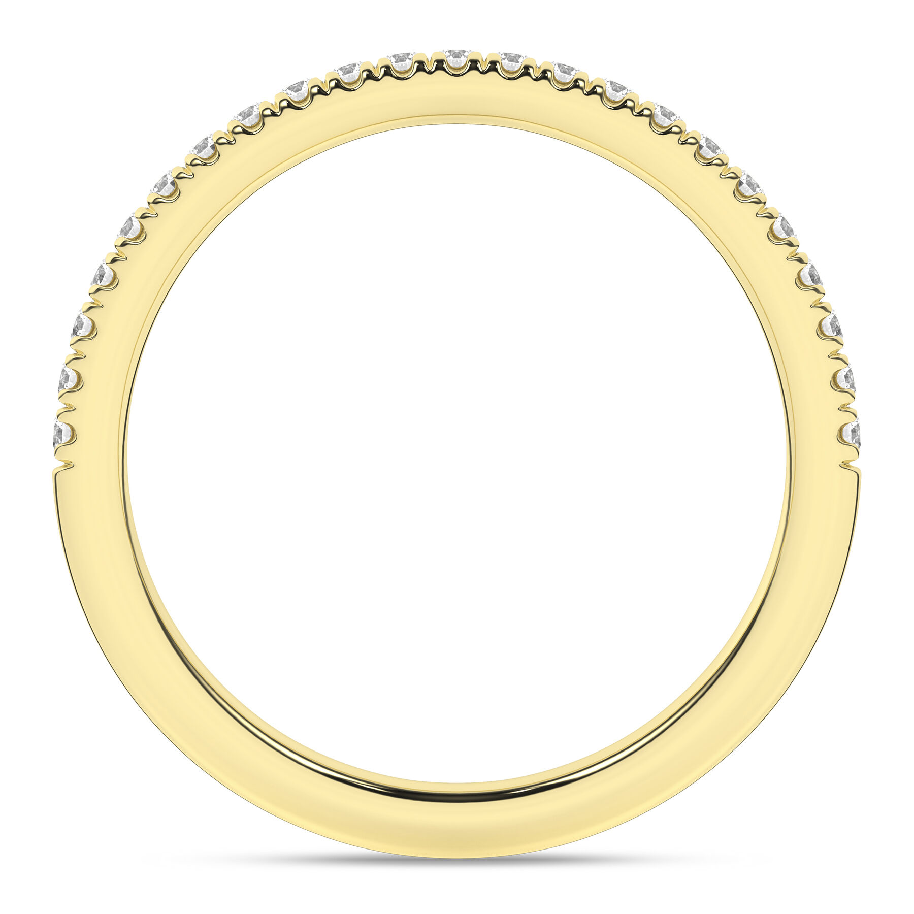14K Yellow Gold 0.18 CTW Lab Grown Diamond Band