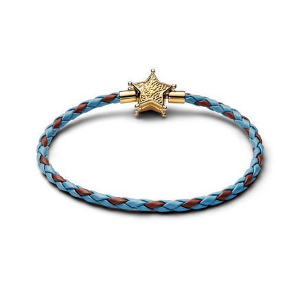 Pandora - Disney Pixar Toy Story Sheriff Star Gold-Plated Bracelet Size 1