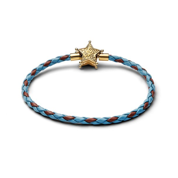 Pandora - Disney Pixar Toy Story Sheriff Star Gold-Plated Bracelet Size 1