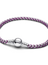 Pandora Purple Cord Box Chain Bracelet Size 18