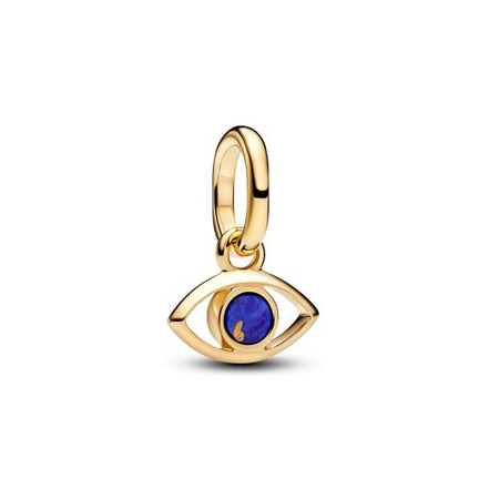 Pandora ME Blue Evil Eye Gold-Plated Mini Dangle Charm
