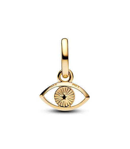 Pandora ME/Moments Blue Evil Eye Gold-Plated Mini Dangle Charm