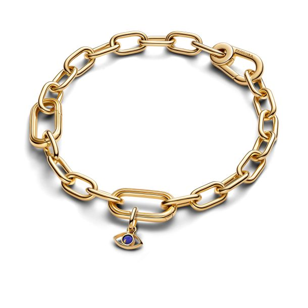 Pandora ME Blue Evil Eye Gold-Plated Mini Dangle Charm
