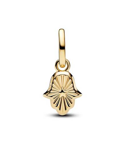 Pandora ME/Moments Green Hamsa Hand Gold-Plated Mini Dangle Charm