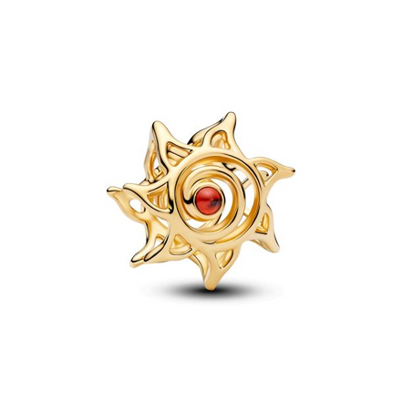 Pandora Sun Openwork Gold-Plated Charm