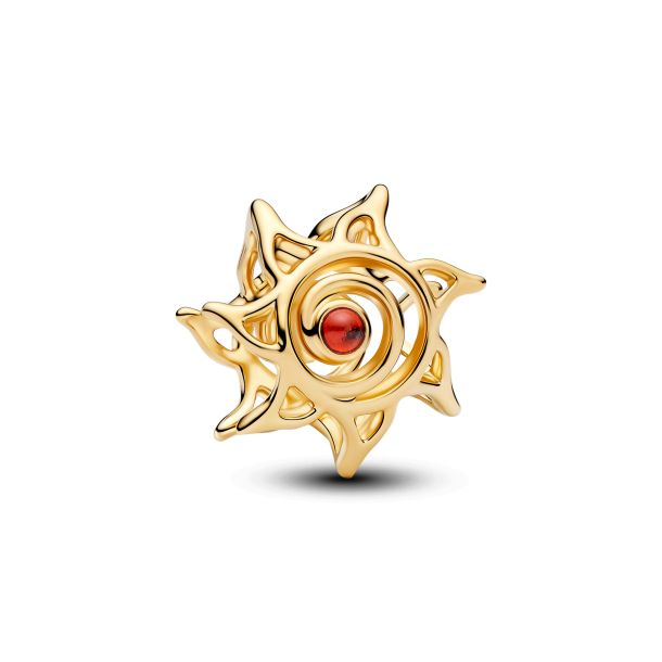 Pandora Sun Openwork Gold-Plated Charm