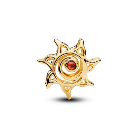 Pandora Sun Openwork Gold-Plated Charm