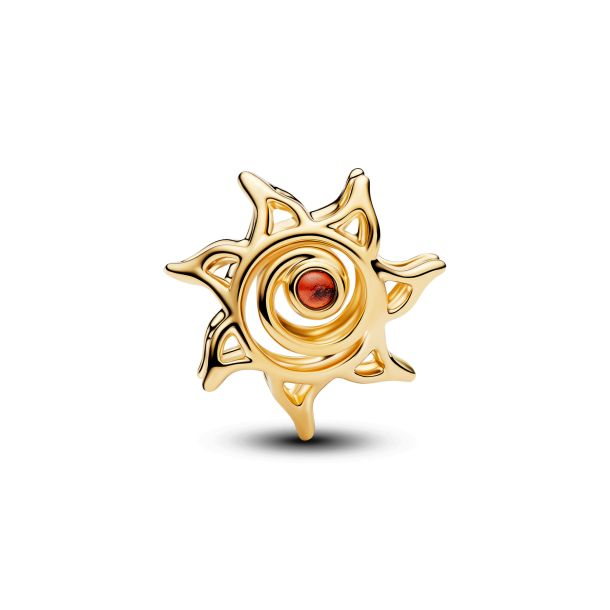 Pandora Sun Openwork Gold-Plated Charm